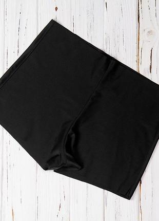 Труси спортивні середня посадка чорні 7701