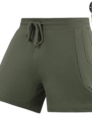M-tac шорти sport fit cotton army olive, спортивні чоловічі шорти, військові шорти олива, тактичні шорти