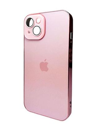 Чохол для смартфона ag glass sapphire frame magsafe logo for apple iphone 13 pink