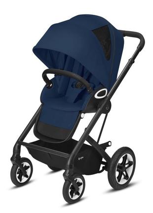 Коляска talos s navy blue navy blue (з бампером)