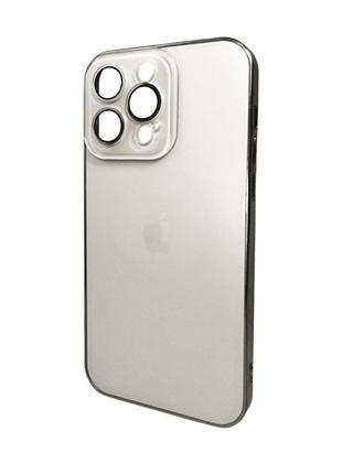 Чохол для смартфона ag glass sapphire frame magsafe logo for apple iphone 15 pro white