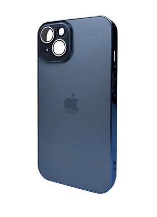 Чохол для смартфона ag glass sapphire frame magsafe logo for apple iphone 14 sea blue