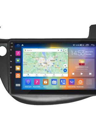 Штатная магнитола 10" lesko для honda jazz ii 2008-2010 4/64gb carplay 4g wi-fi gps prime ips хонда 5шт