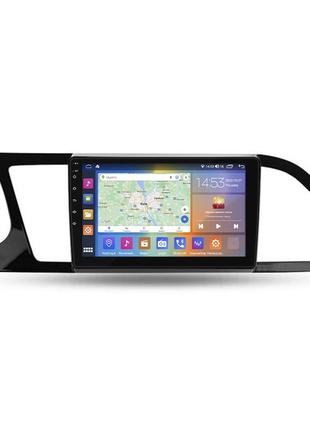 Штатна магнітола 9" lesko для seat leon iii рестайлінг 2016-2020 4/64gb carplay 4g wi-fi gps prime сіат 4 шт.