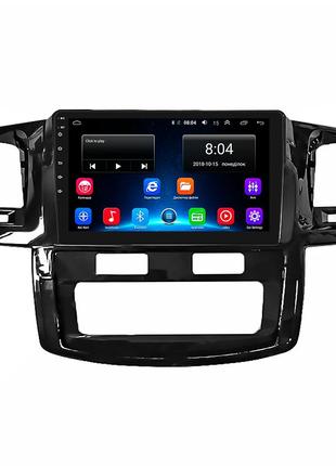 Штатная магнитола 9" lesko для toyota hilux vii рестайлинг 2011-2015  4/64gb/ 4g/ wi-fi/ carplay