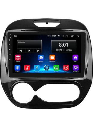 Штатна магнітола lesko для renault captur i рестайлінг 2017-2019 екран 9" 2/32gb/ wi-fi optima gps androi 4 шт.