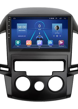 Штатна магнітола 9" lesko для hyundai i30 i 2007-2010 6/128gb 4g wi-fi gps top хюндай