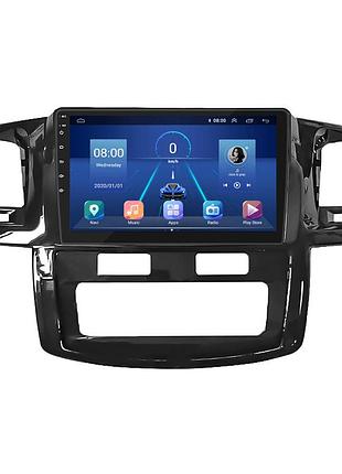 Штатна магнітола 9" lesko для toyota fortuner i 2005-2015 6/128gb 4g wi-fi gps top тойота