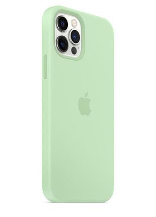 Чохол silicone case full protective (aa) для apple iphone 14 pro max (6.7") зелений / pistachio 2