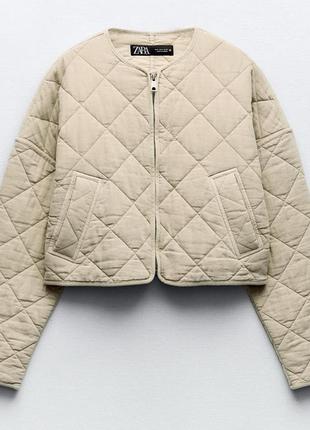 Куртка стьобана zara