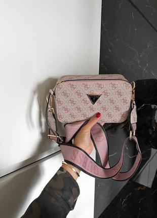 Жіноча сумка guess the snapshot рожева2 фото