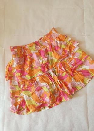Літня спідниця для дівчинки різнокольорова. 8-9, 10-11 років. 6795