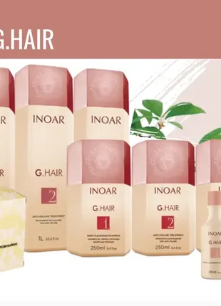 Шампунь для глубокого очищения волос, inoar g.hair deep cleansing shampoo, step 1, 1000 ml