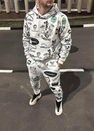 Теплий спортивний костюм худі+штани чоловічий