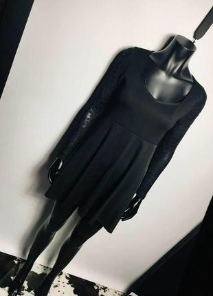 Платье с гипюровыми рукавами boohoo