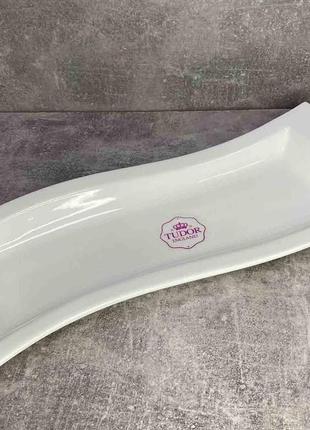 Блюдо порцелянове прямокутне 33 см tudor england royal white tu0161