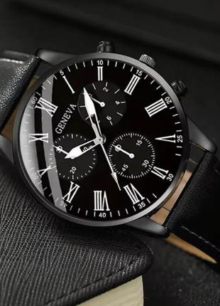 Чоловічий годинник geneva женева чорний