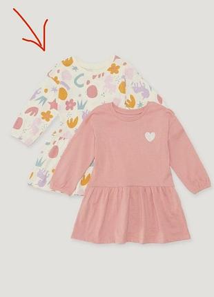 Платье хлопковое на девочку 2-3 года