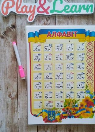 Прописи український алфавіт плакат