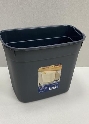 Контейнер для мусора подвесной на дверцу dunya 07109 гранит