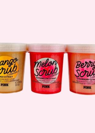 Скраб для тела berry scrub из серии victoria's secret pink3 фото