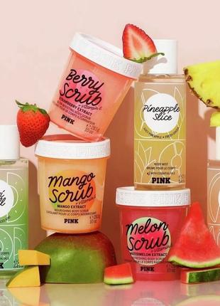 Скраб для тела berry scrub из серии victoria's secret pink4 фото
