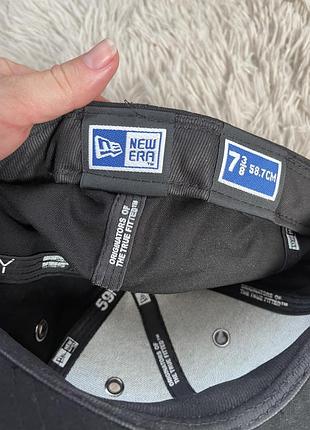 Черная бейсболка new era 59fifty blank cap