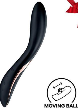 Вибратор с жемчужной стимуляцией точки g satisfyer rrrolling explosion black  so6074