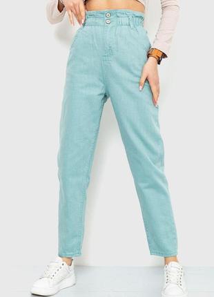 Джинси жіночі однотонні, колір оливковий, 164r2153