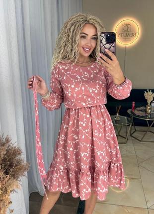 Стильні квіткові жіночі плаття, ефектні сукні