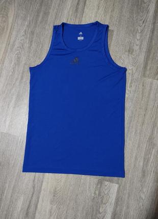 Мужская майка / adidas / спортивная синяя майка / футболка / мужская одежда /