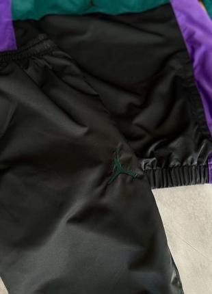 Чоловічий спортивний костюм jordan на весну у чорно-фіолетовому кольорі premium якості, стильний та зручний костюм на кожен день7 фото