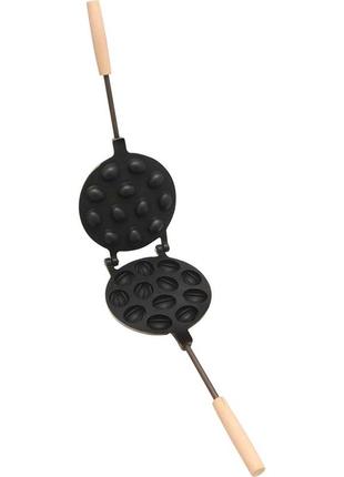 Горішниця форма для випічки 12 половинок великих горішків на плиті з антипригарним тефлоновим покриттям уцінка