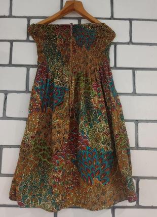 Универсальное коттоновое платье миди