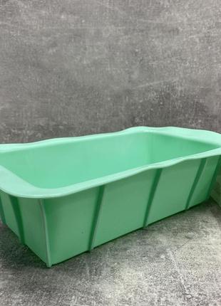 Форма для хліба силіконова прямокутна 25*13,5*7 см бірюзова a-plus 1923