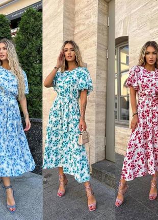 Ніжне плаття максі зі штапелю 🥰 сукня сарафан платье2 фото