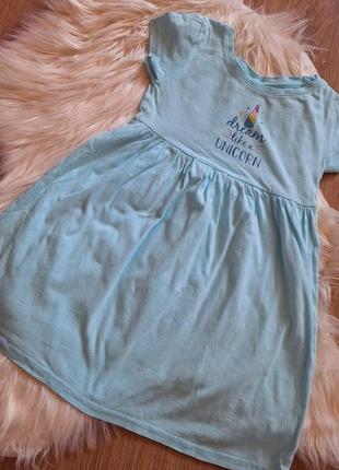 Платье на девочку единорог 110 рост