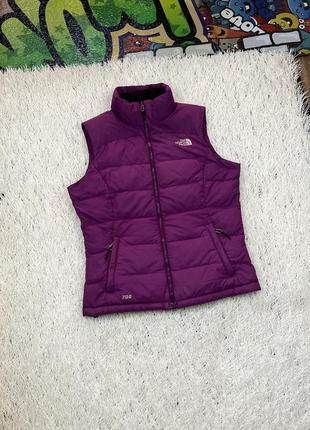 Женская пуховая жилетка жилет пуховик куртка тнф 700 the north face tnf