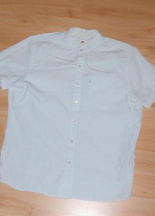 Рубашка/тенниска levis premium white off ck boss original l-xl шведка левис