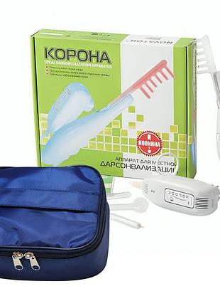 Аппарат дарсонваль премиум класса "корона-05" в коробке (4 электрода) с сумкой