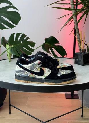 Мужские кроссовки найк сб данк / supreme x nike sb dunk low rammellzee