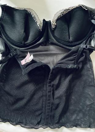 Пенюар топ с шкіряним бюстгм