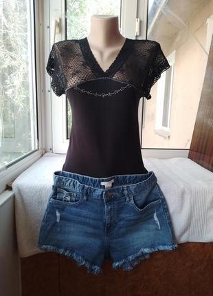 Брендові джинсові стрейчеві шорти стрейч