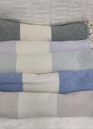 Пляжные полотенца пештемаль 100*180, 100%котон, производства туречковина