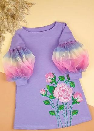 Вышитые платья от 86 по 140