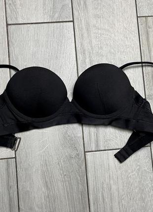 Чорний бра бюстгальтер від купальника h&m з потрійним пушапом