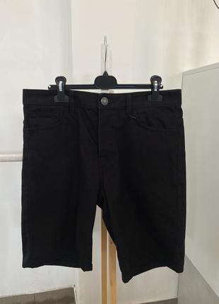 Черные джинсовые шорты primark