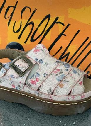 Шкіряні сандалії dr. martens босоніжки шкіряні оригінал