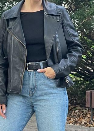 Косуха шкіряна massimo dutti xs