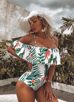 Очаровательный купальник с воланом от shein
